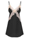 She slips into this 1970s Spaghetti Strap Lace Patchwork Nightgown and suddenly it's a 1970s daydream