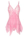 This 1970s Spaghetti Strap Lace Sheer Sleepwear is 1970s romance against her skin