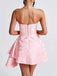 1970s Strapless Roses Jacquard Dress - vintage dress, retro fashion