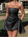 1970s Strapless Roses Jacquard Dress - vintage dress, retro fashion