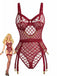 1970s Strappy Chain Accents Sheer Mesh Lingerie - vintage fashion, retro style