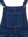 1970s Stretch Ripped Denim Overall Romper - vintage jumpsuit, retro fashion