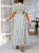 1970s V-Neck Boho Smocked-Waist Floral Dress - vintage dress, retro fashion