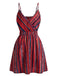 1970s V-Neck Boho Style Striped Mini Dress, vintage dress, retro fashion - perfect for women who love vintage and retro fashion