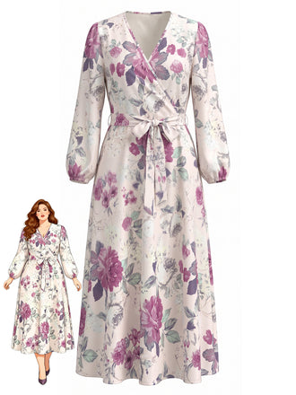 Purple 1960s Vintage Classic Dress