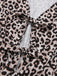 This 1970s V-Neck Puff Sleeve Leopard Jumpsuit whispers 1970s secrets to those who notice