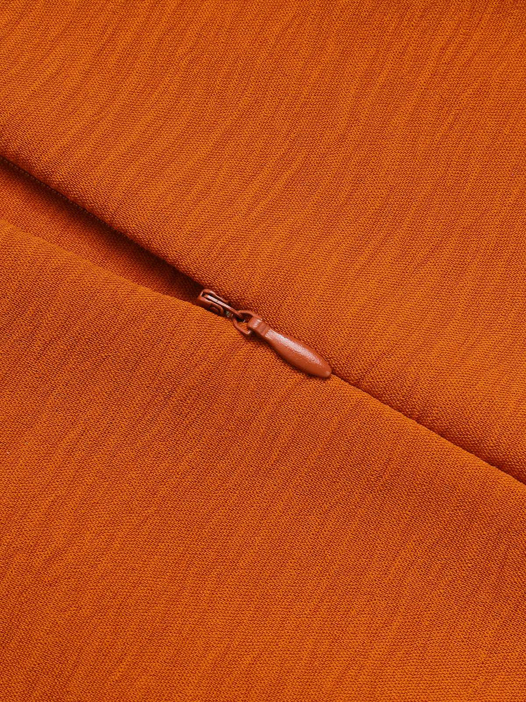 1970s V-Neck Tie-Front Solid Jumpsuit — 1970s style that transcends decades