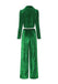 2PCS Green 1980s Solid Pleated Flannelette Blazer & Wide-Leg Pants - vintage fashion, retro style