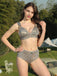 5PCS Gold 1980s Bejeweled Metallic Egyptian-Inspired Bikini Set - vintage fashion, retro style, elegant red