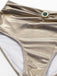 5PCS Gold 1980s Bejeweled Metallic Egyptian-Inspired Bikini Set - vintage fashion, retro style, elegant red