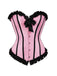 1980s Binding Bow Box-Pleat Patchwork Corset - vintage fashion, retro style