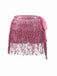 1980s Carnival Sequin Fringe Mini Skirt - vintage skirt, retro style