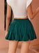 She sways in this 1980s Chiffon Ruffles Solid Mini Skirt and it's pure 1980s magic