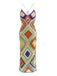1980s Boho Irregular Print Hand Crochet Cover-Up Dress - vintage dress, retro fashion
