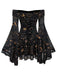 1980s Star Moon Sun Face Off-Shoulder Bell Sleeve Dress - vintage dress, retro fashion