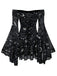 1980s Star Moon Sun Face Off-Shoulder Bell Sleeve Dress - vintage dress, retro fashion