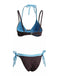 1980s Faux Two-Piece Tie-Side Bikini Set | vintage swimwear, retro swimsuit, pin-up style - perfect for retro fashion enthusiasts