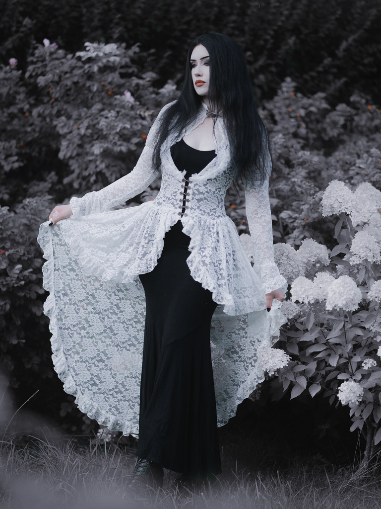 1980s Gigot Sleeve Victorian Lace Dress, vintage dress, retro fashion - vintage inspired fashion