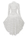 1980s Gigot Sleeve Victorian Lace Dress - vintage dress, retro fashion