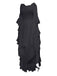 1980s Gothic Bell Sleeve Irregular Hem Dress - vintage dress, retro fashion