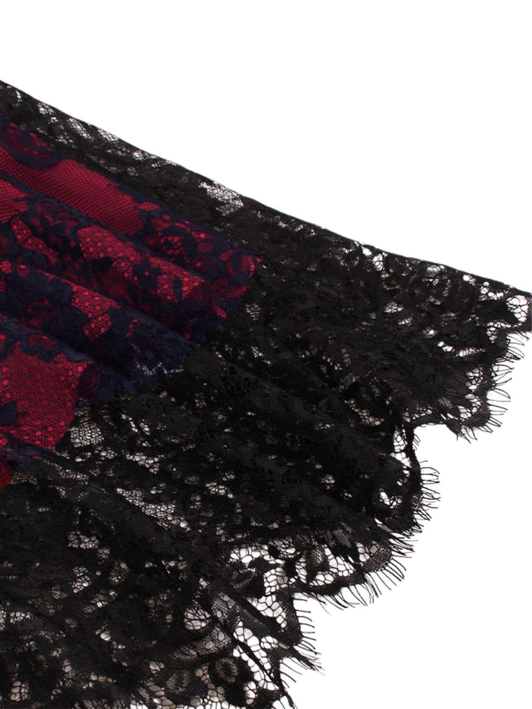 1980s Gothic Punk Eyelash Lace Waistband Dress, vintage dress, retro fashion, lace detail - perfect for women who love vintage and retro fashion
