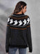 1980s Halloween Boo Polka Dot Knitted Sweater - vintage fashion, retro style