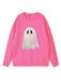 1980s Halloween Ghost Pumpkin Vintage Sweatshirt - vintage fashion, retro style