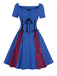 1980s Halloween Lace Patchwork Swing Dress — vintage elegance for the modern woman