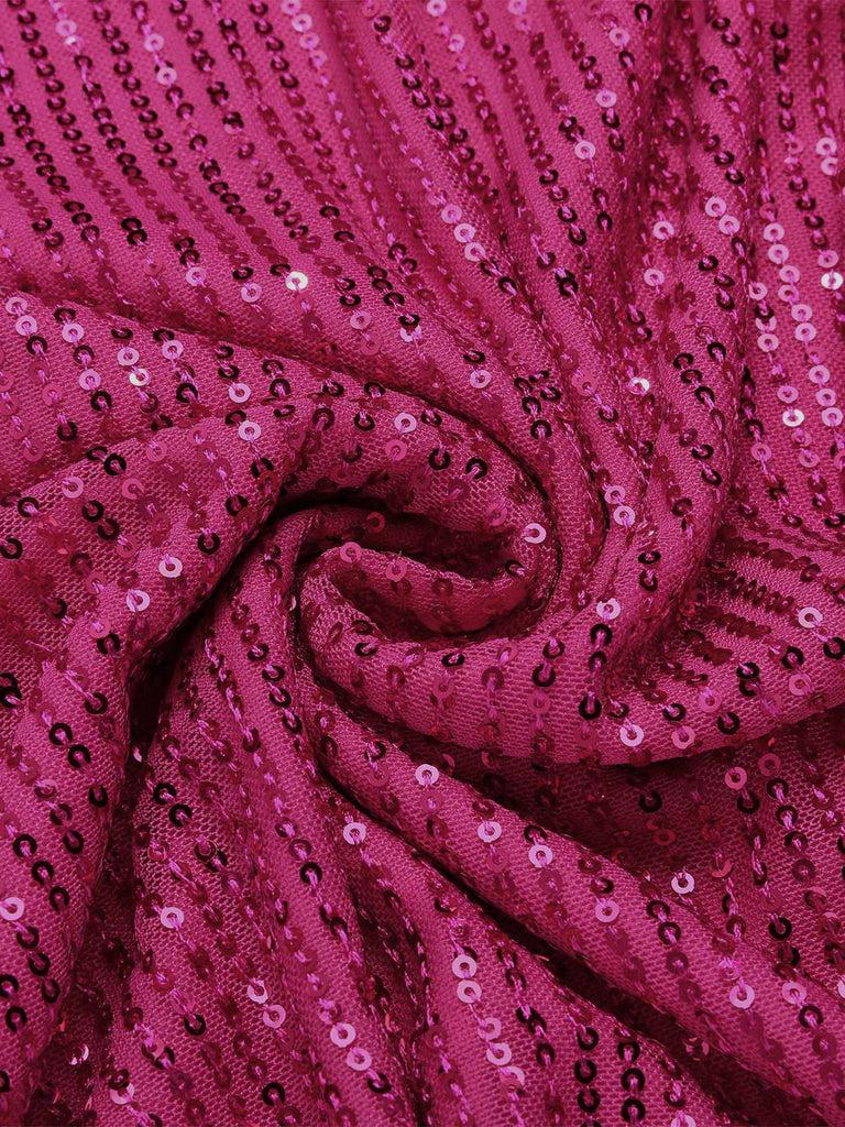 1980s Halter Off-Shoulder Sequined Dress — the kind of 1980s dress that makes strangers smile