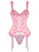 1980s Heart Lace Sheer Bodysuit Nighties - vintage fashion, retro style