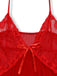 1980s Lace Satin Ribbon Babydoll Lingerie Set - vintage fashion, retro style