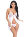 1980s Lace Satin Ribbon Babydoll Lingerie Set - vintage fashion, retro style