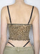 1980s Leopard Bow Crop Camisole — 1980s elegance she can wear anywhere