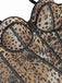 1980s Leopard Print Spaghetti Strap Herringbone Corset - vintage fashion, retro style