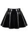 She sways in this 1980s Patent Leather Pleated Mini Skirt and it's pure 1980s magic
