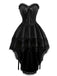 1980s Punk Strapless Lace Gothic Corset Dress - vintage dress, retro fashion
