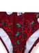 1980s Skull Graphic Bikini Set - vintage fashion, retro style