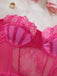 1980s Solid Bow Tie Bodysuit Pajama With Stockings Set - vintage fashion, retro style