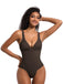 1980s Solid Front Zipper Shapwear Bodysuit - vintage fashion, retro style