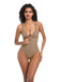 1980s Solid Front Zipper Shapwear Bodysuit - vintage fashion, retro style