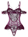 1980s Solid Lace Sheer Bodysuit Nighties - vintage fashion, retro style