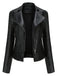 She throws on this 1980s Solid Lapel Leather Jacket and the city feels like 1980s Paris
