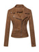 1980s Solid Lapel Suede Leather Jacket - vintage fashion, retro style