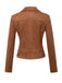 1980s Solid Lapel Suede Leather Jacket - vintage fashion, retro style