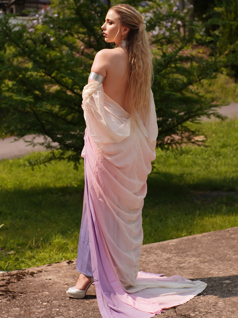 1980s Star Wars Amidala Ombre Gradient Dress, vintage dress, retro fashion - vintage inspired fashion