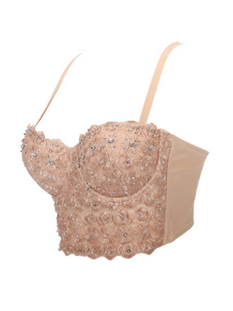 1980s Strap Sparkling Rhinestone Corset - vintage fashion, retro style