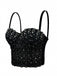 1980s Strap Sparkling Rhinestone Corset - vintage fashion, retro style
