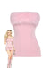 1980s Strapless Plush Fitted Solid Top - vintage fashion, retro style