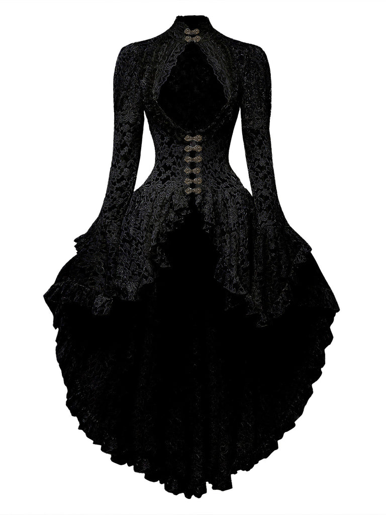 [Pre-Sale] Pink 1980s Gigot Sleeve Victorian Lace Dress