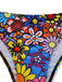 2000s Daisy Halter Colourful Tankini Set | vintage fashion, retro style, classic elegance - perfect for retro fashion enthusiasts